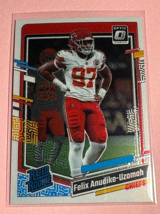 23 Panini | Donruss Optic Fb | Felix Anudike-Uzomah #256 | Chiefs | Rated Rookie