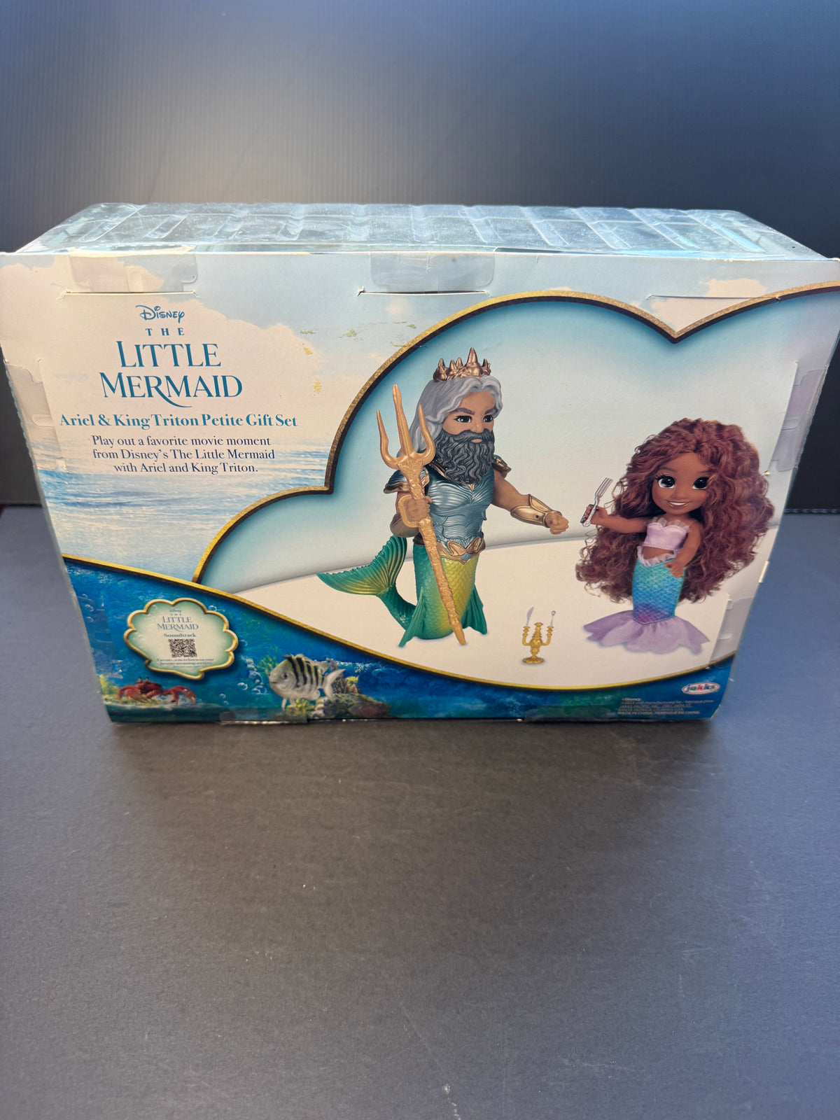 Live Action Little Mermaid Ariel & King Triton Petite Doll Gift Set