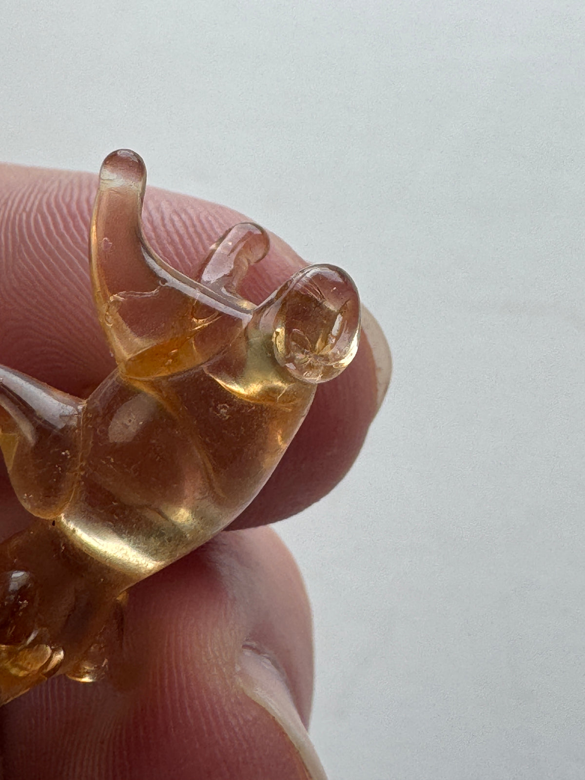 519 - Hand Blown Art Glass Pig Figurine Miniature Pig