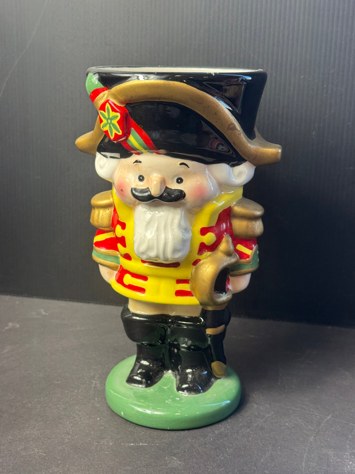 Teleflora Nutcracker Vase Mug Christmas Holiday Decor