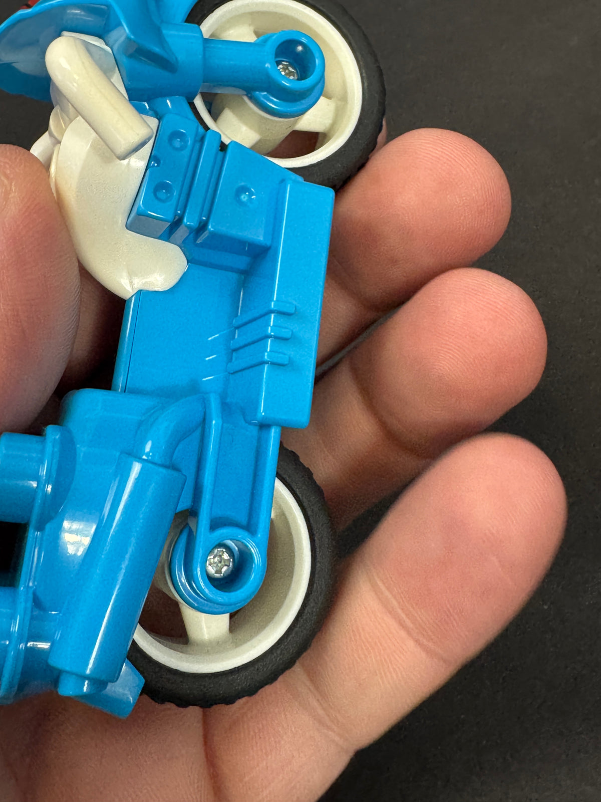 608 - Lego Duplo Vehicle Spider-Man Blue Motorcycle