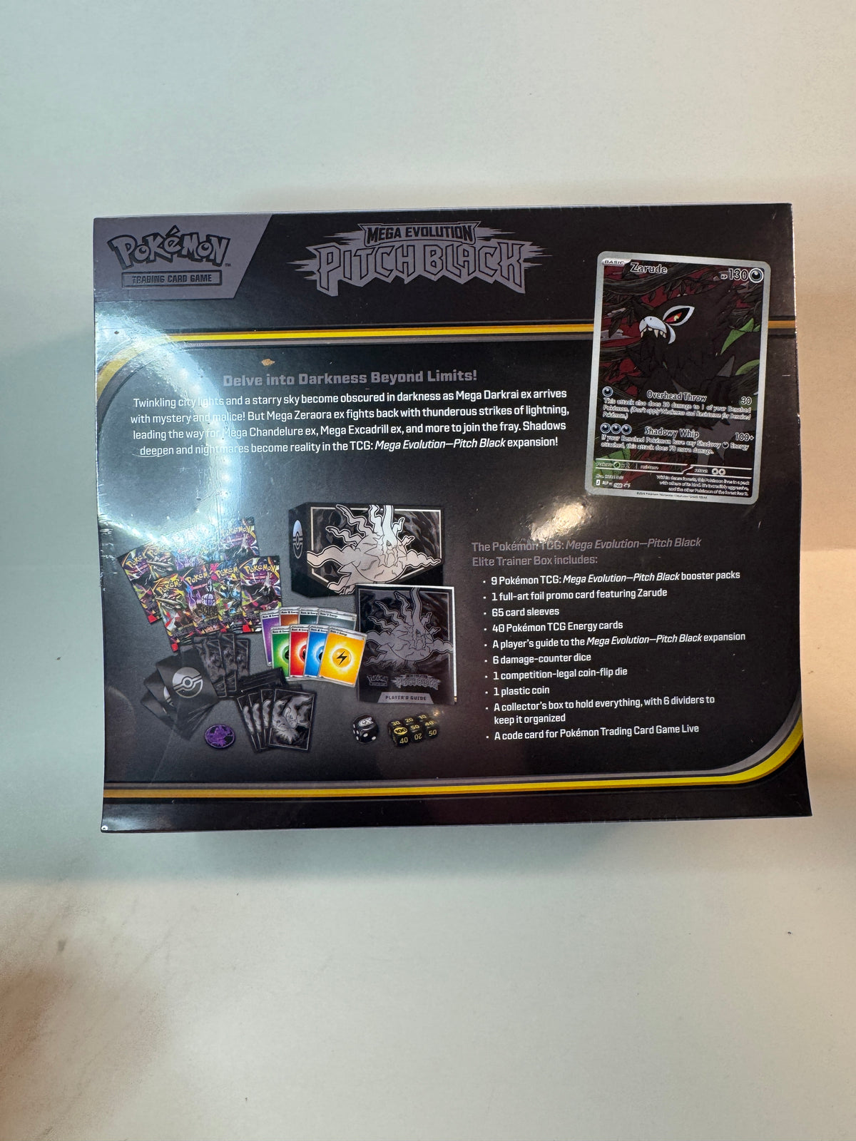 Pokemon ETB Mega Evolution Pitch Black Elite Trainer Box - Factory Sealed