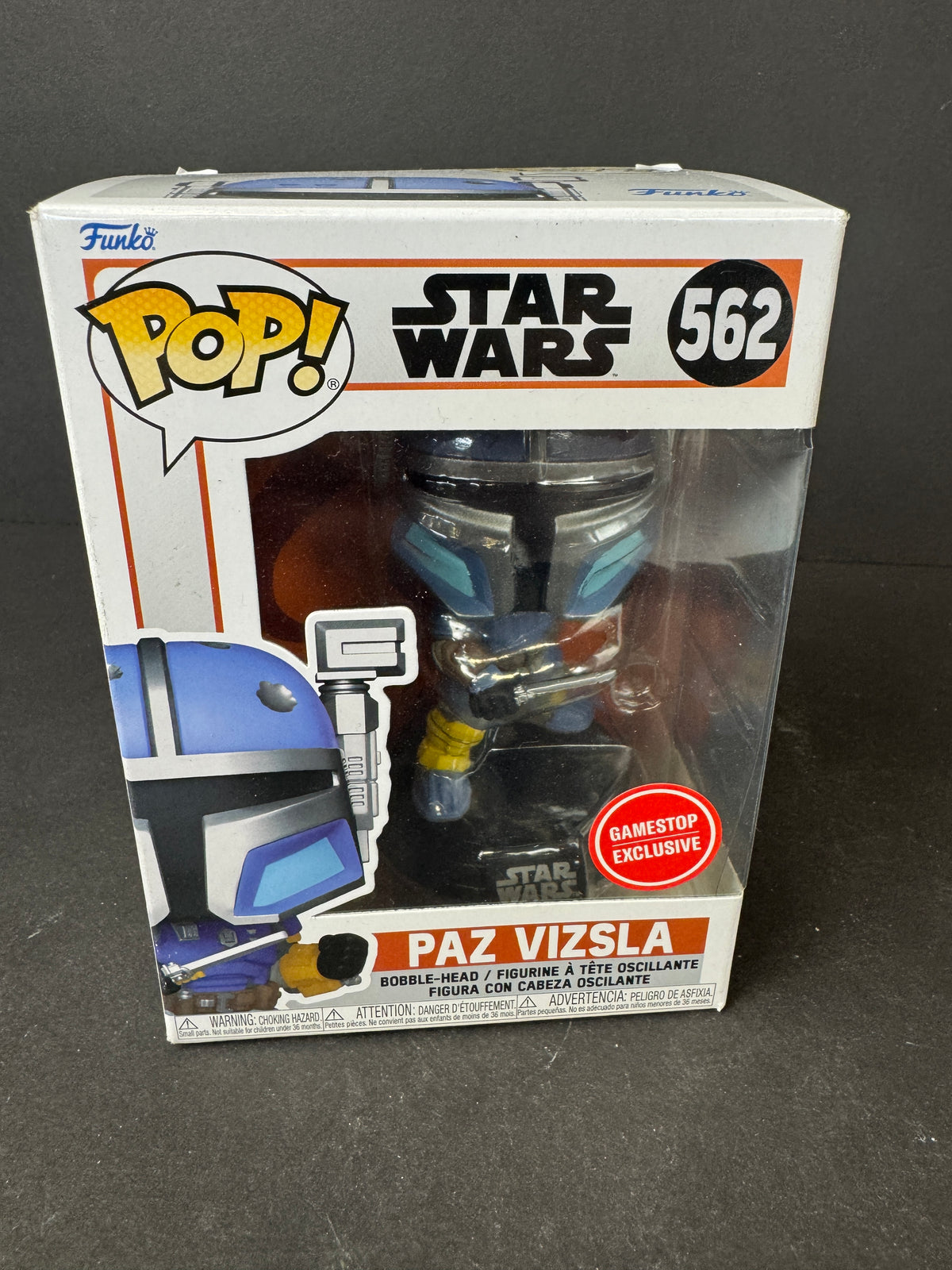 Funko Pop Star Wars Mandalorian #562 Paz Vizsla GameStop Exclusive