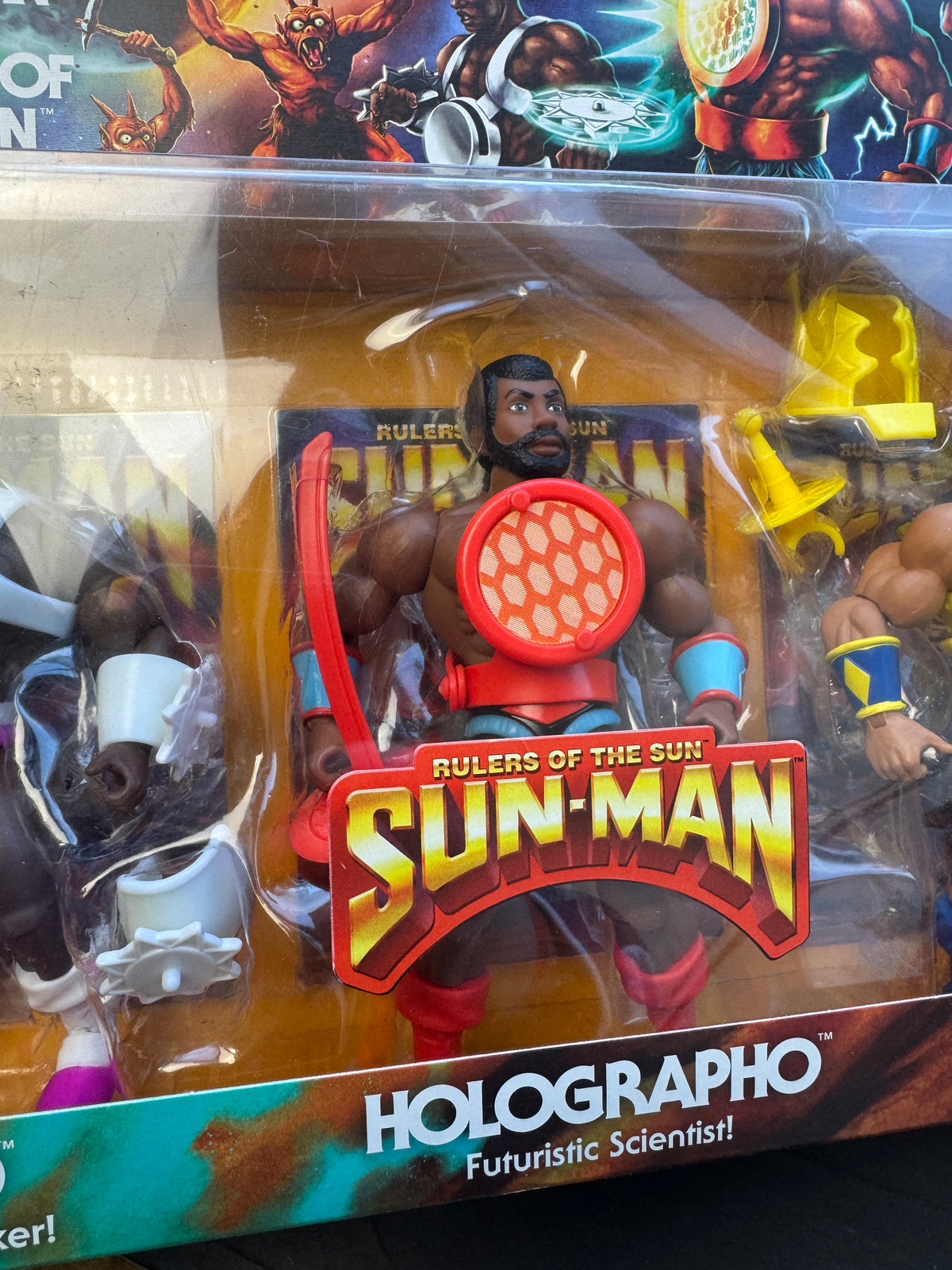 Masters Of The Universe Origins Sun Man And the Rulers Of The Sun 3 Pack Mattel