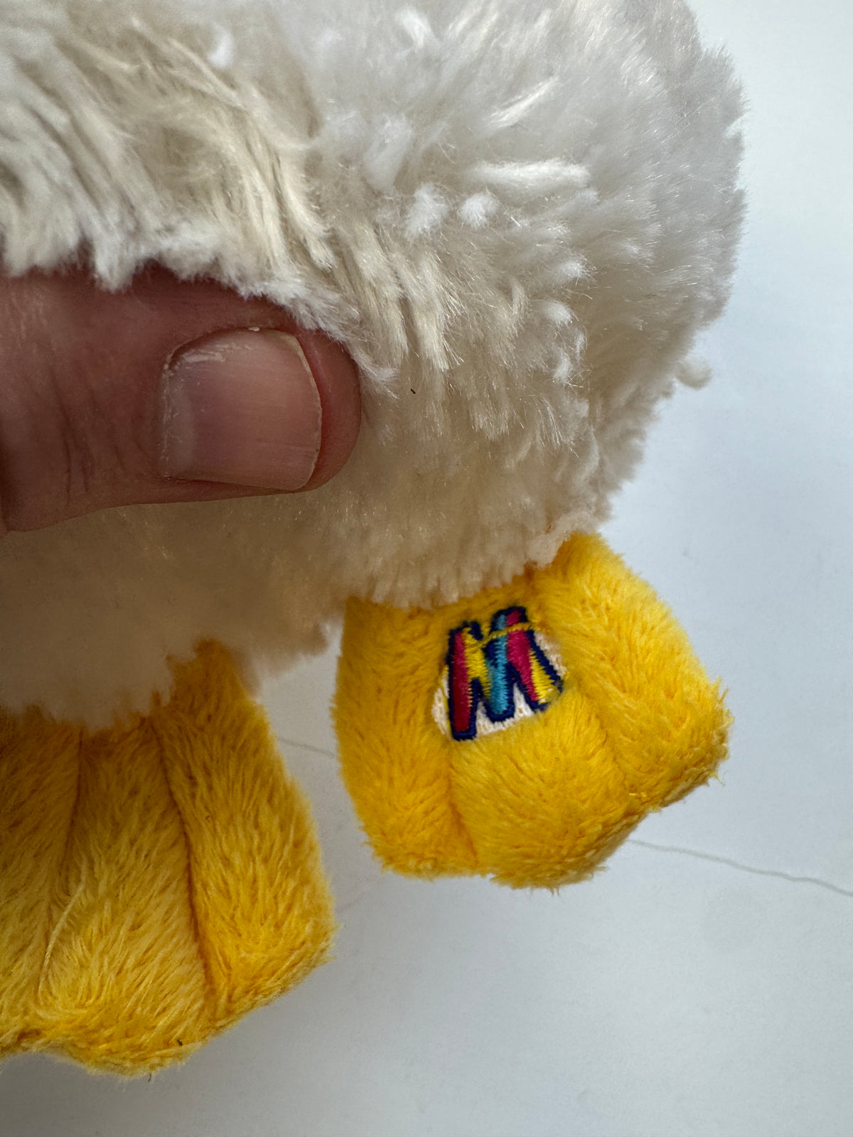 332 - Ganz Webkinz Duck White 9” Plush Yellow Feet Yellow Beak HM148 NO CODE
