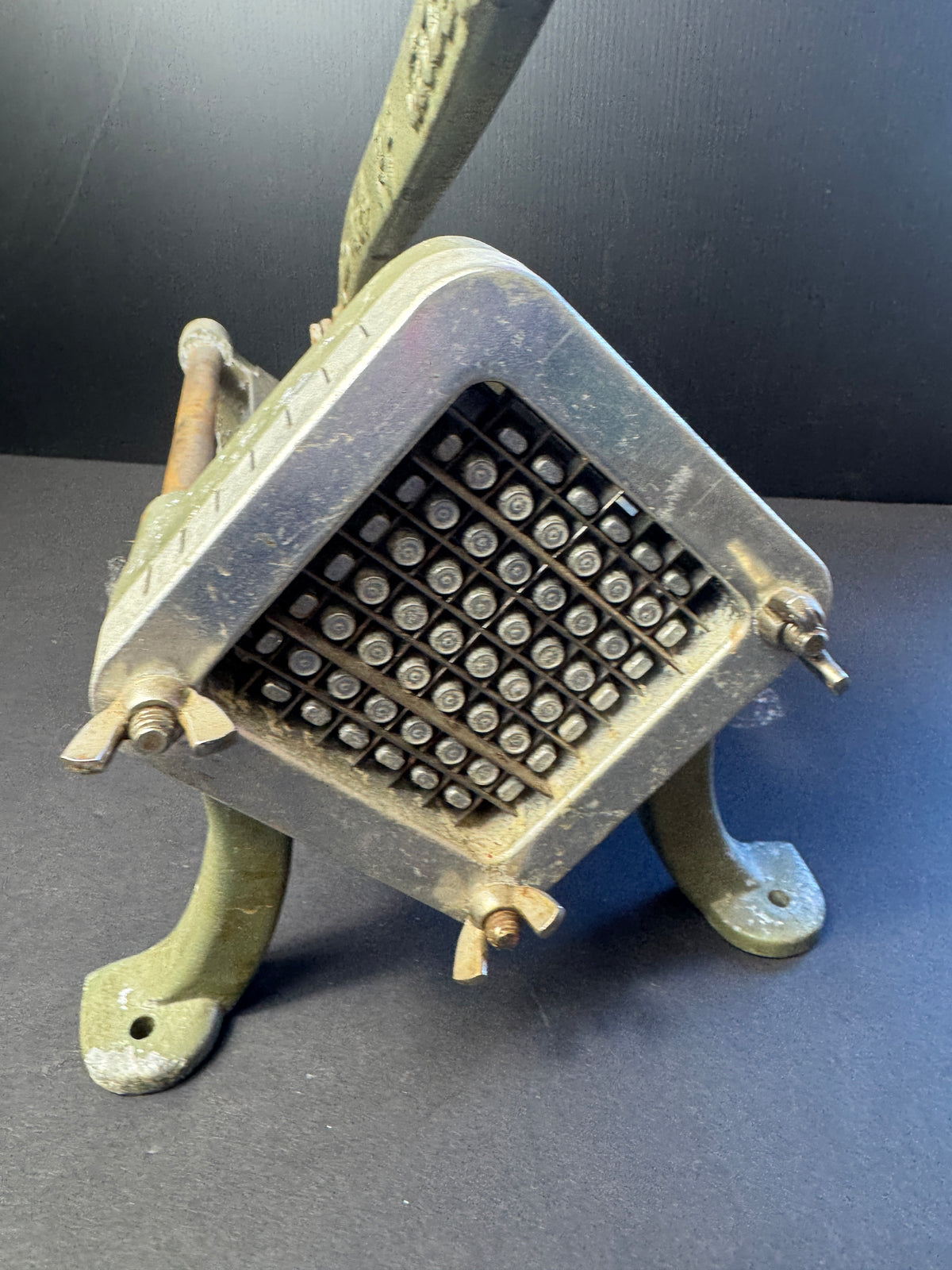 Vintage Halco French Fry Potato Cutter Cast Iron Made in Taiwan