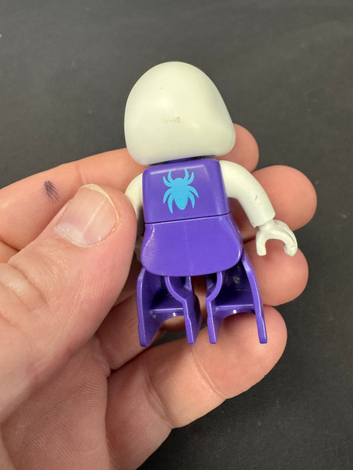 609 - Lego Duplo Mini Figure Ghost Spider Gwen Purple White