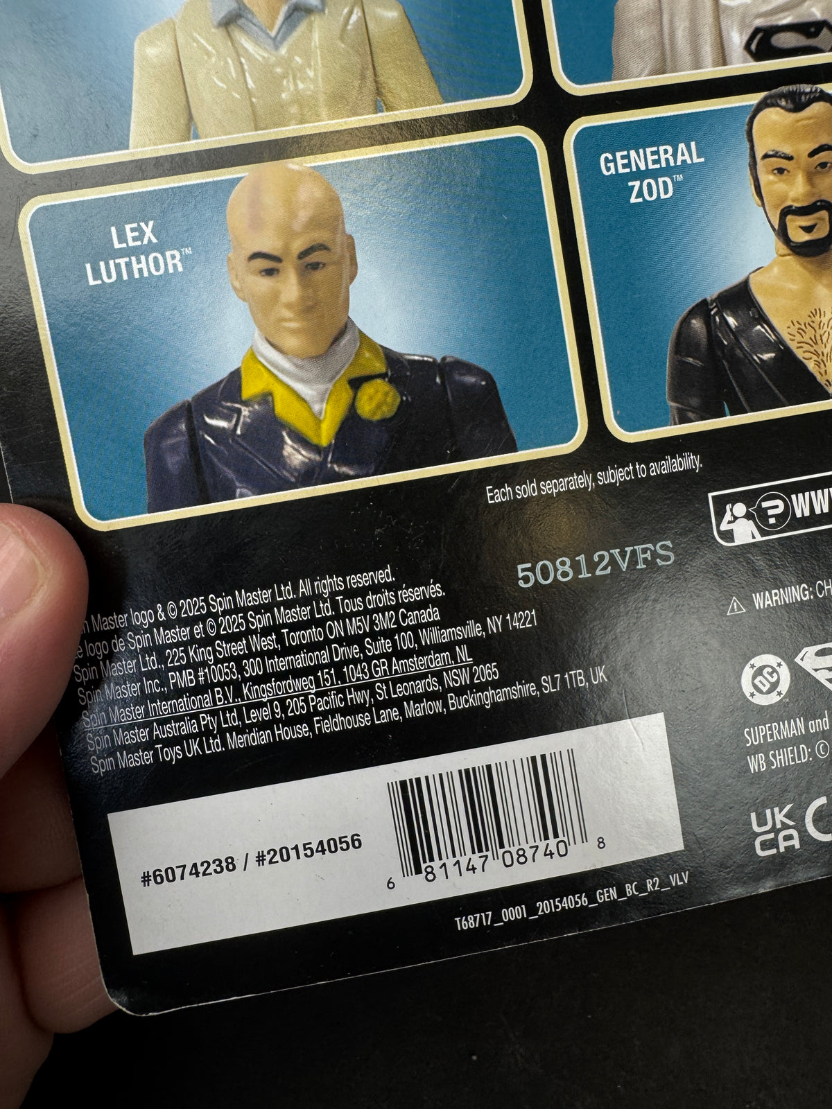 Spin Master DC Superman The Movie LEX LUTHOR 3.75in Retro Action Figure