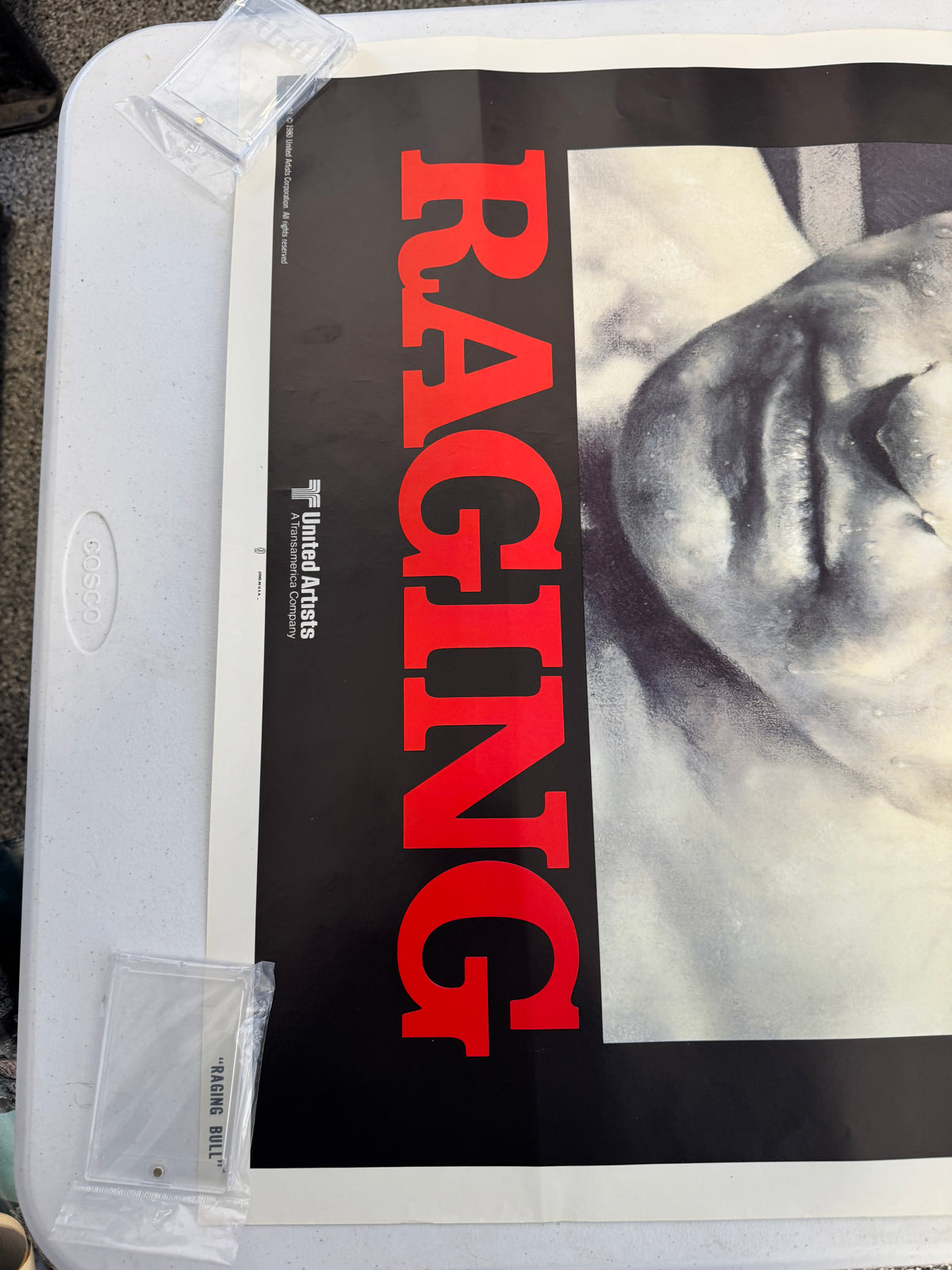ORIGINAL VINTAGE 27x41 ONE SHEET US MOVIE POSTER 1980 RAGING BULL Robert De Niro