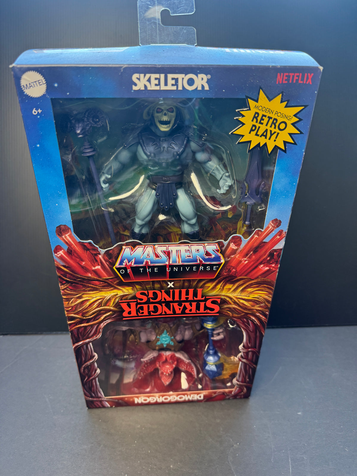 Masters of the Universe X Stranger Things Skeletor and Demogorgon Action Figure