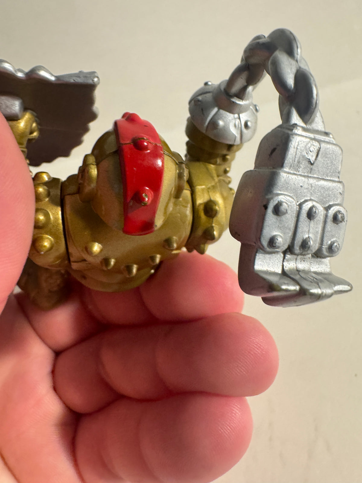 523 - Fisher Price Great Adventures Gold Knight Flail And Shield Large