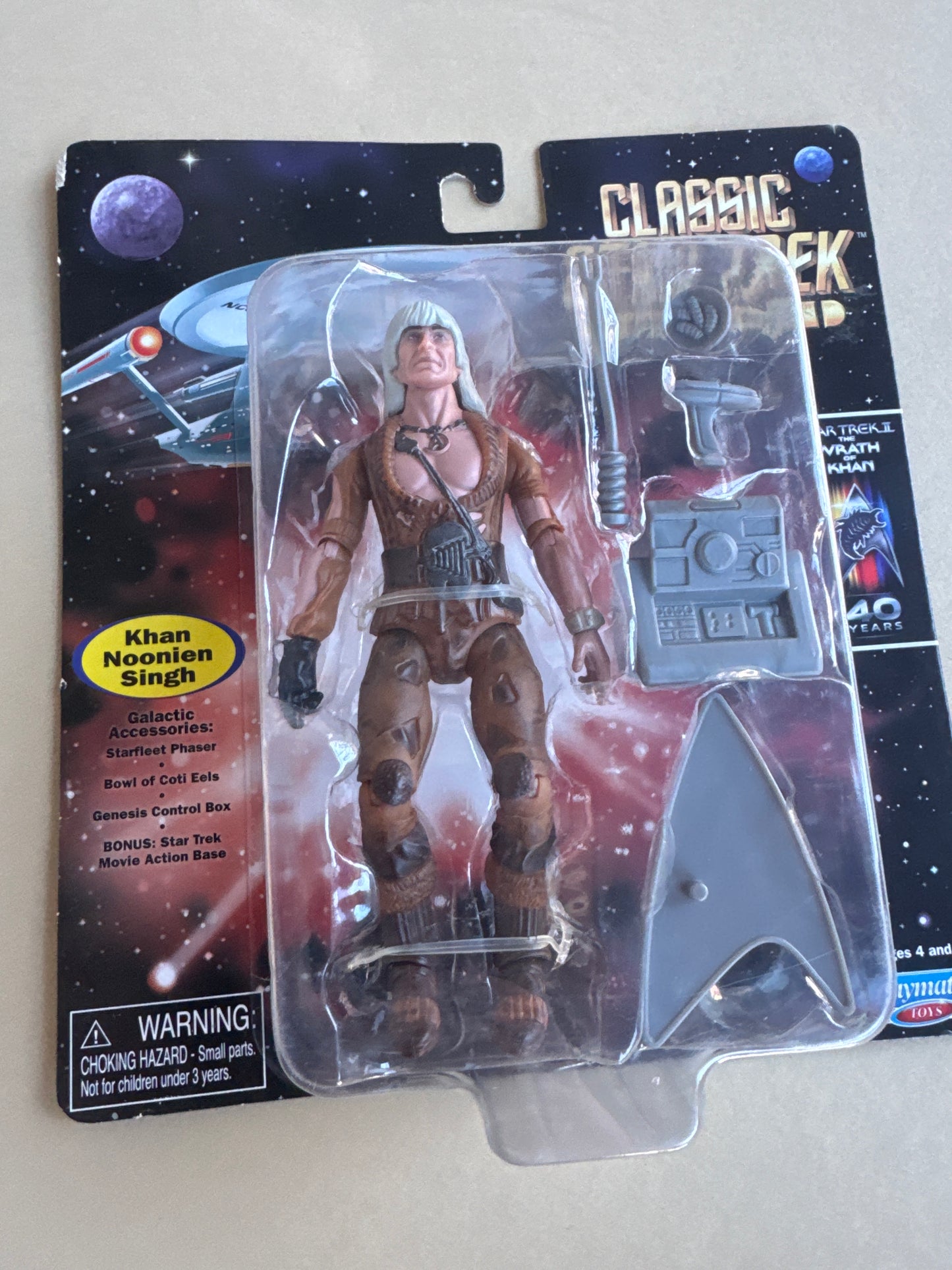 STAR TREK Playmates Toys Wrath of Khan Noonien Singh 5"