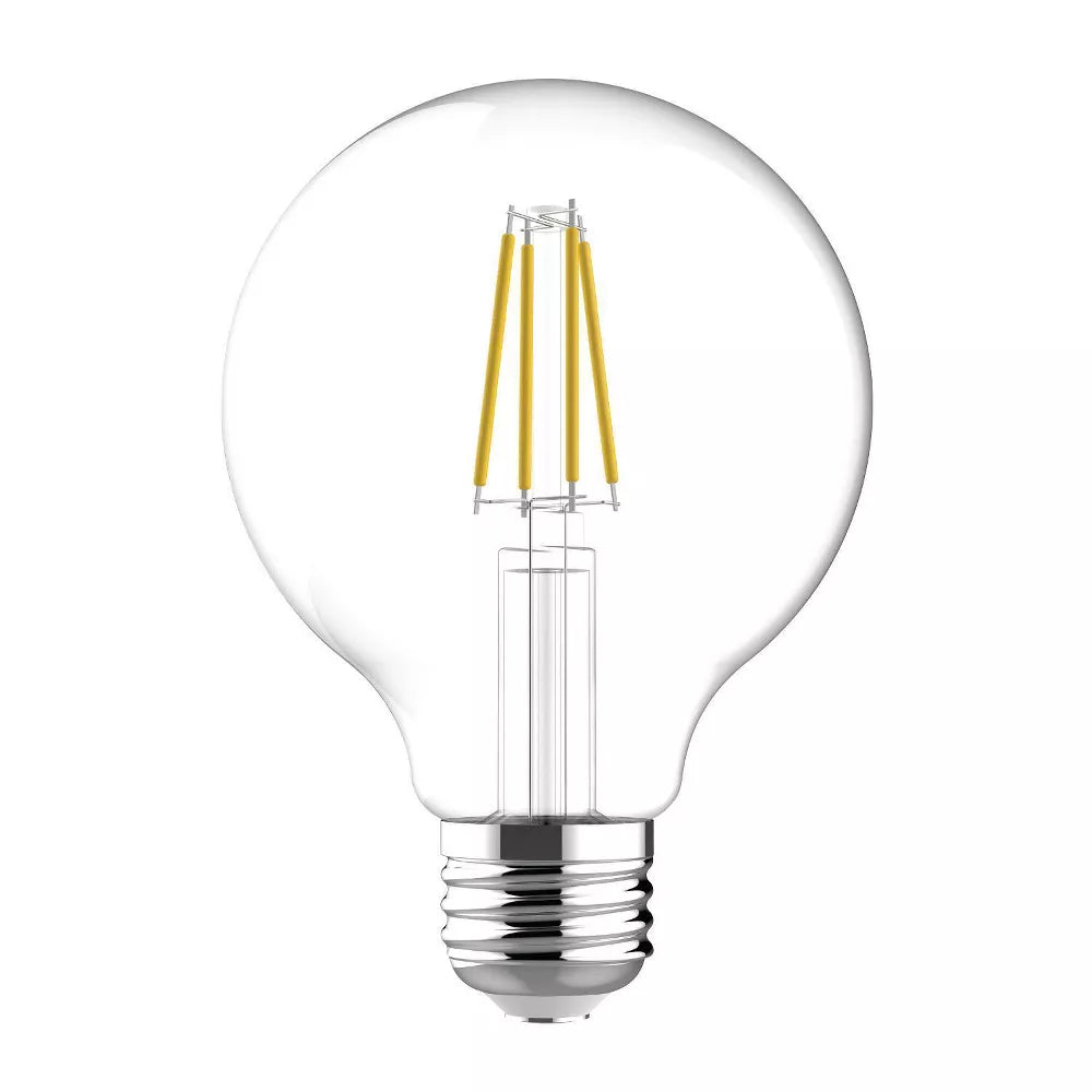 GE 2pk 60W G25 LED Globe Light Bulbs Soft White