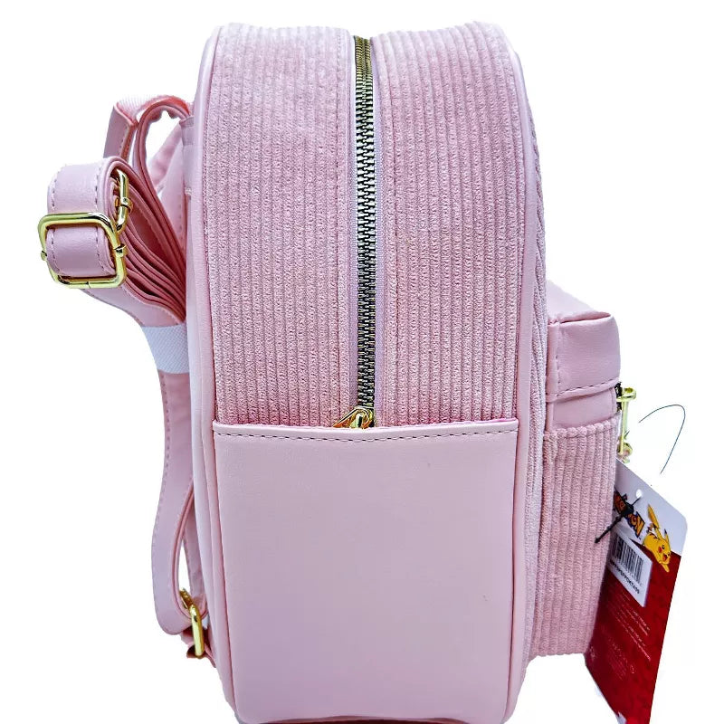 Pokemon Mini Backpack - Pink Corduroy Eevee