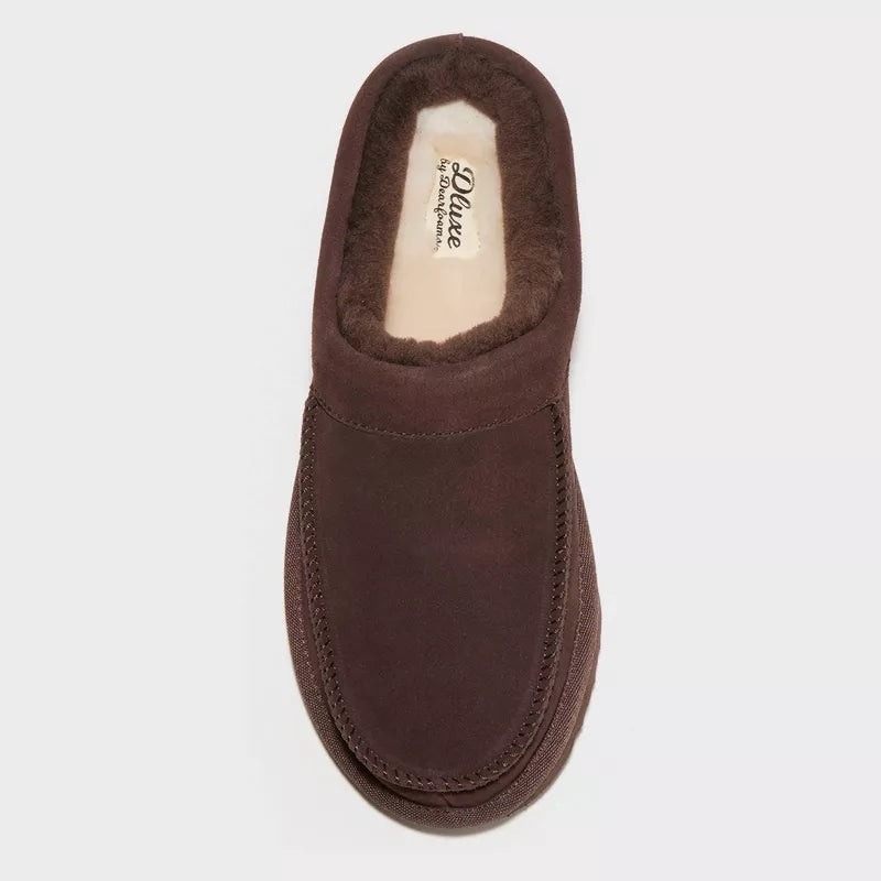 Dluxe by dearfoams Men's Lith Slide Slippers - Brown