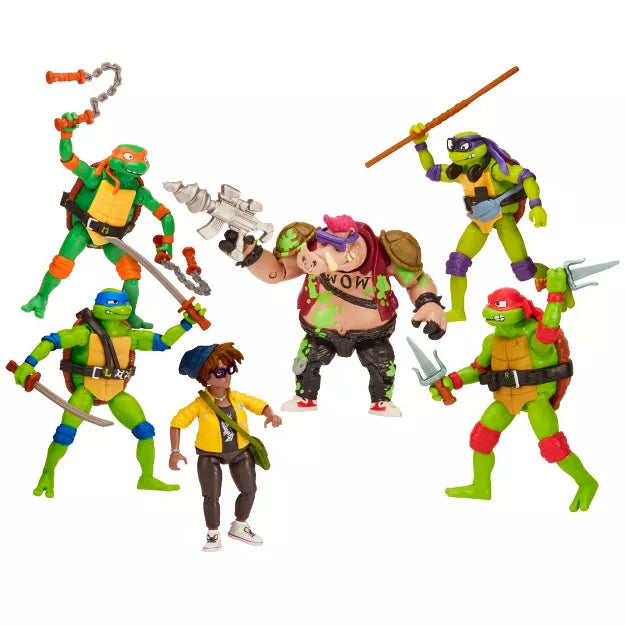 Teenage Mutant Ninja Turtles: Mutant Mayhem Ooze Cruisin' Action Figure Set - 6pk