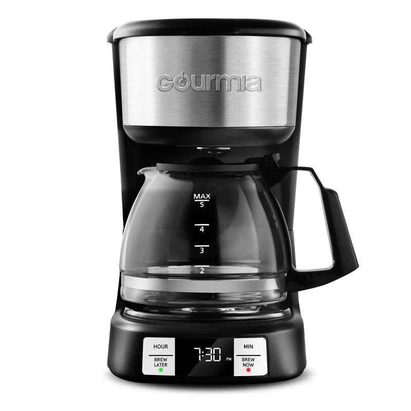 Gourmia 5 Cup Programmable Drip Coffee Maker