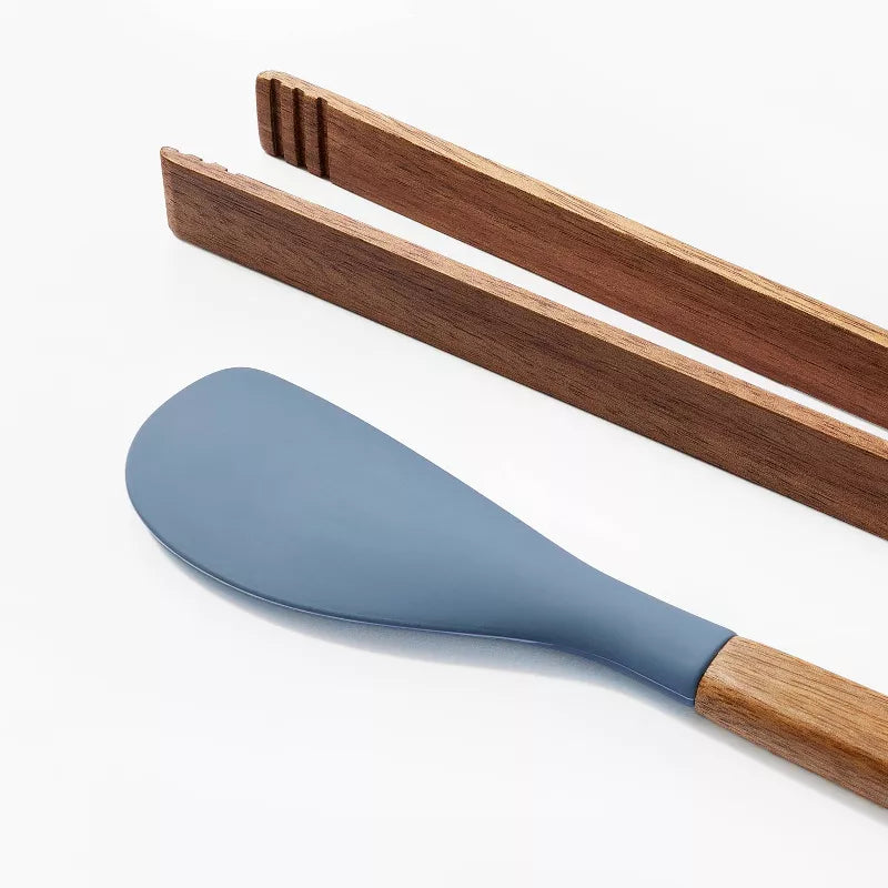 Acacia Wood/Silicone Mini Kitchen Utensil Set - Figmint™