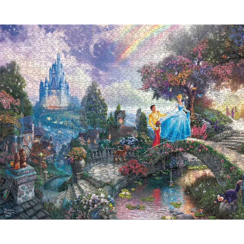 Ceaco Disney Thomas Kinkade: Cinderella Wished Upon a Dream Jigsaw Puzzle 1000pc