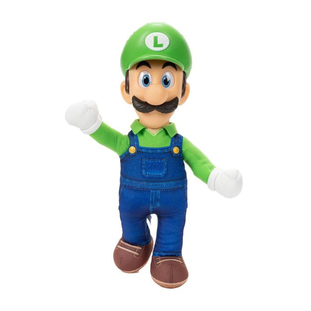 The Super Mario Bros. Movie Luigi Poseable Plush