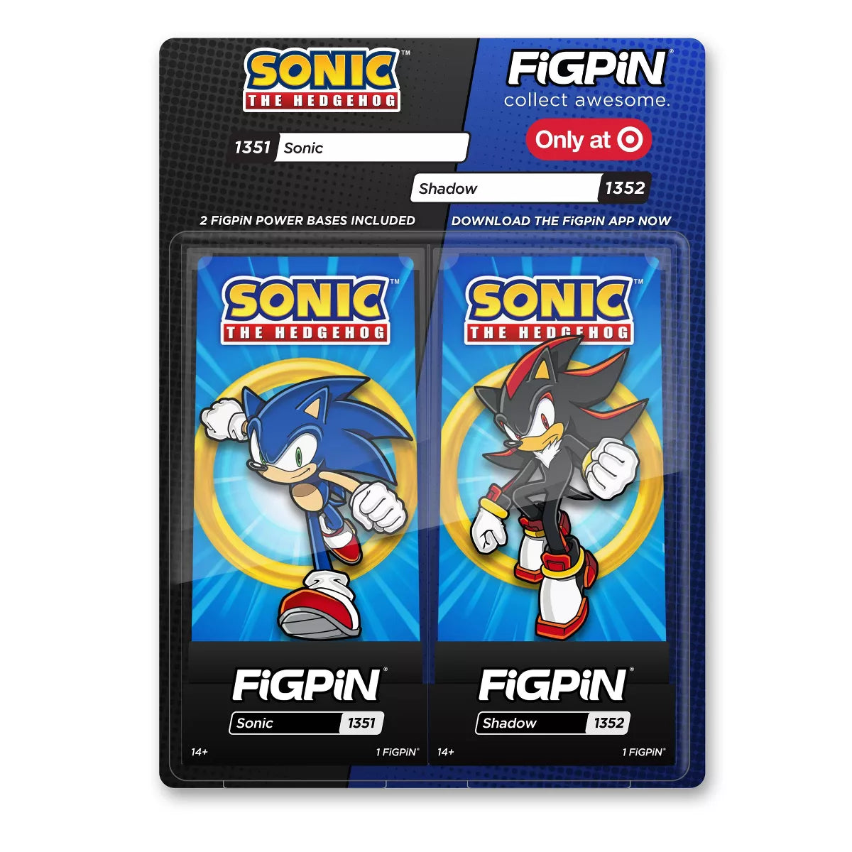 FiGPiN Sega 2pk - Sonic #1351 and Shadow #1352