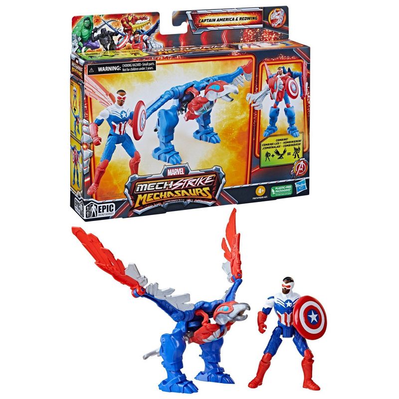 Marvel Mech Strike Captain America and Redwing
