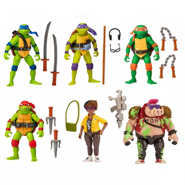 Teenage Mutant Ninja Turtles: Mutant Mayhem Ooze Cruisin' Action Figure Set - 6pk