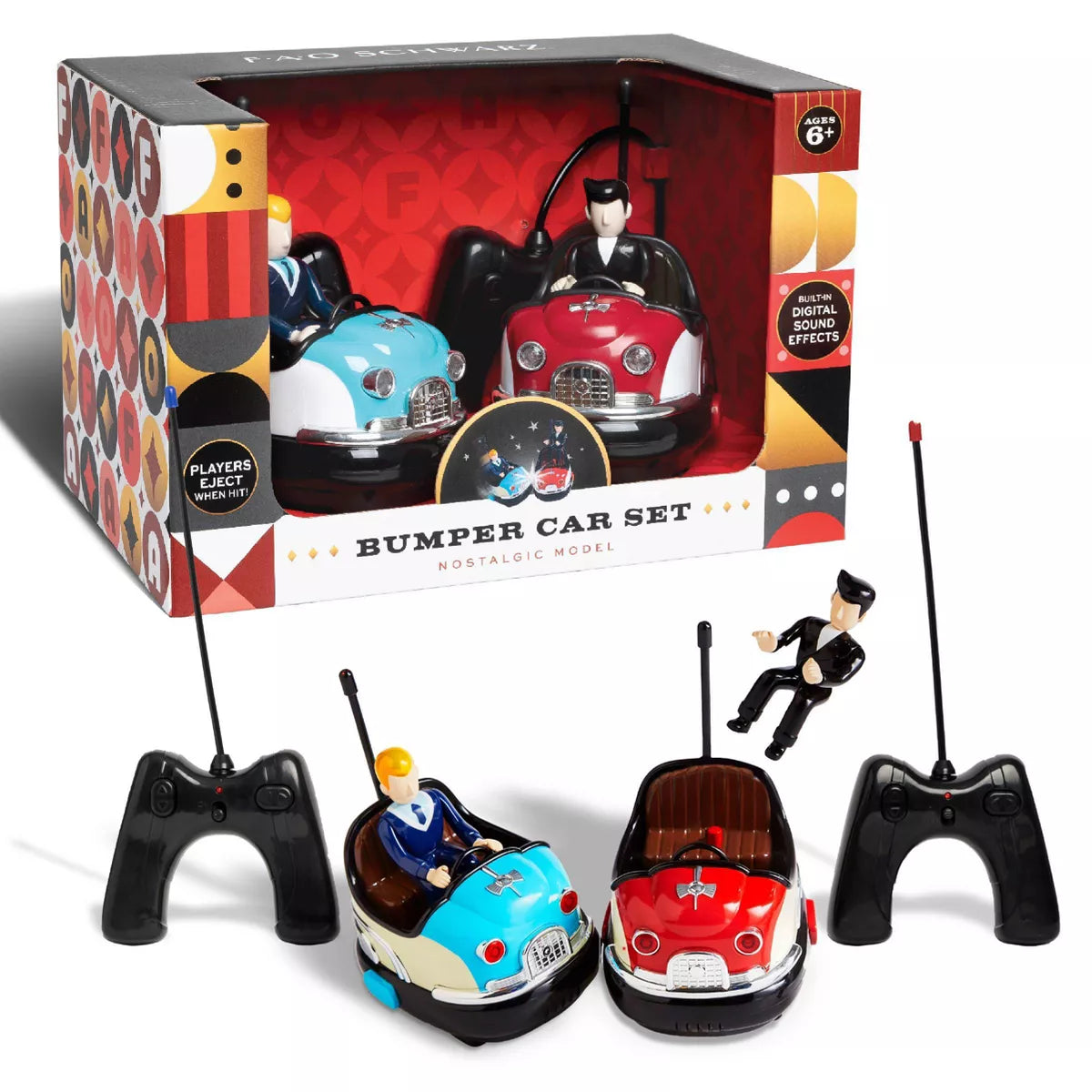 FAO Schwarz Premium 2-Player  Bumper Car Set