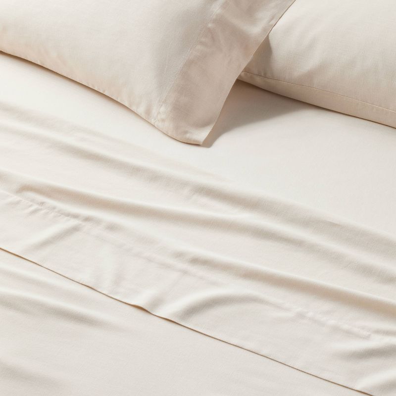 Linen Blend Flat Sheet - Casaluna™