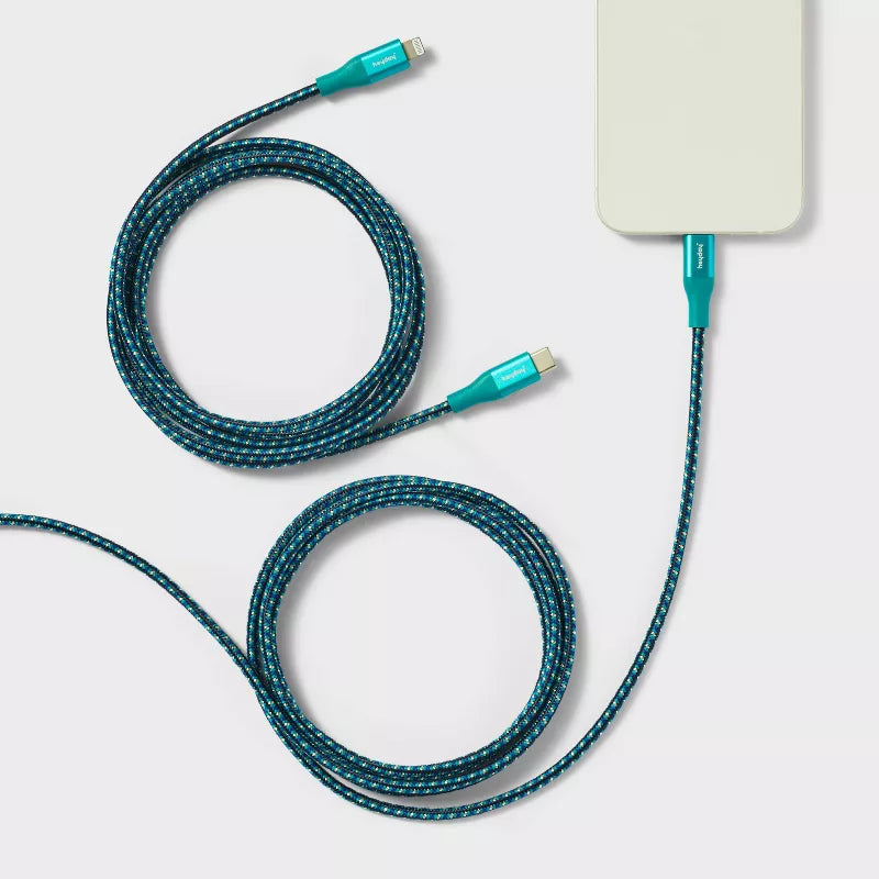 Lightning to USB-C Braided Cable 2pk - heyday™