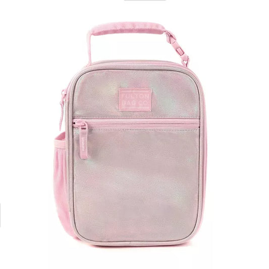 Fulton Bag Co. Upright Lunch Bag - Pink Glitter Iridescent