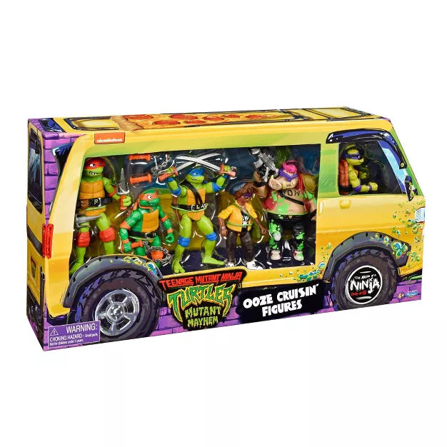 Teenage Mutant Ninja Turtles: Mutant Mayhem Ooze Cruisin' Action Figure Set - 6pk