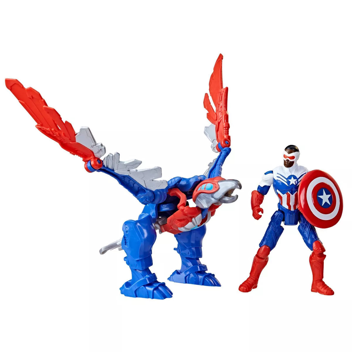 Marvel Mech Strike Captain America and Redwing