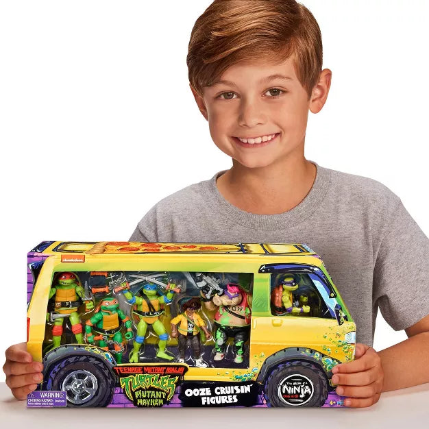 Teenage Mutant Ninja Turtles: Mutant Mayhem Ooze Cruisin' Action Figure Set - 6pk