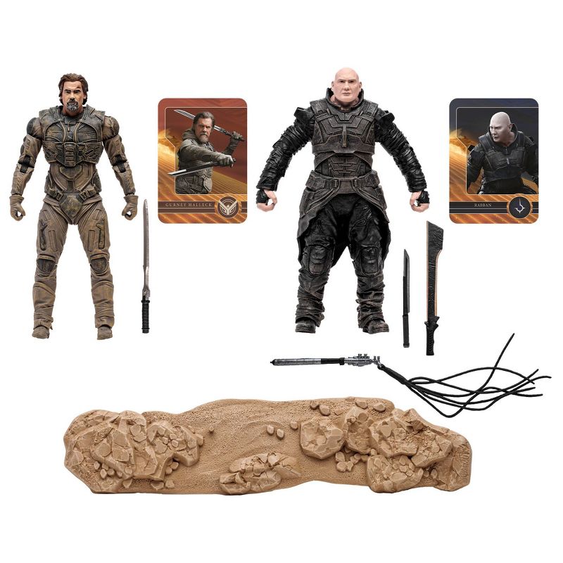 McFarlane Toys Dune 2 Battle Gurney Halleck and Rabban 7" Figures