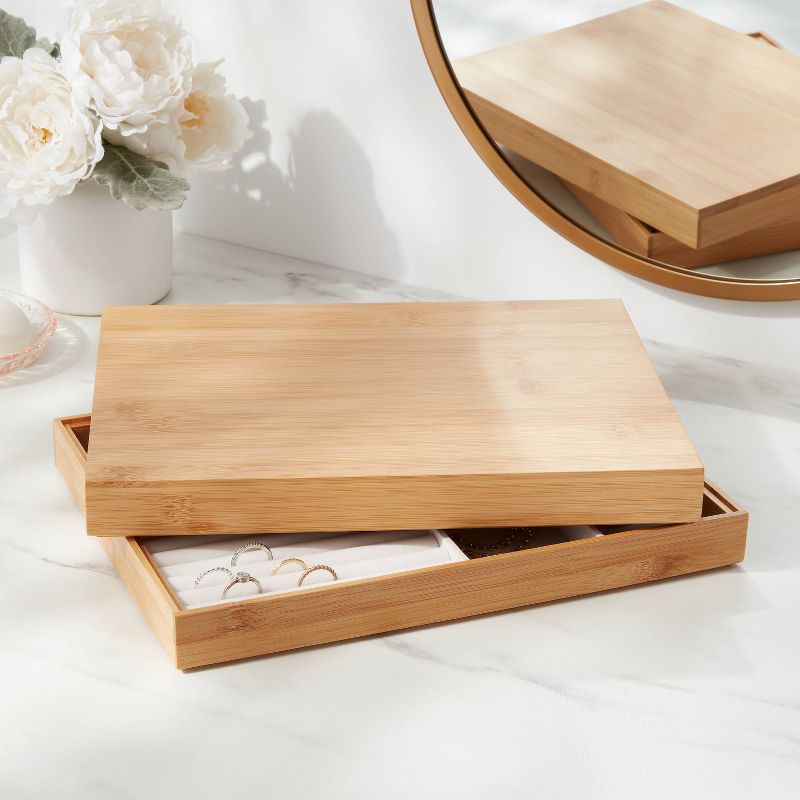 Stackable Bamboo Accessory Tray - Brightroom