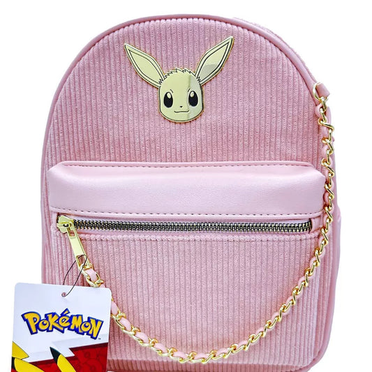 Pokemon Mini Backpack - Pink Corduroy Eevee