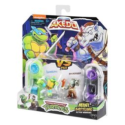 Akedo Teenage Mutant Ninja Turtles Leonardo vs Rocksteady Set