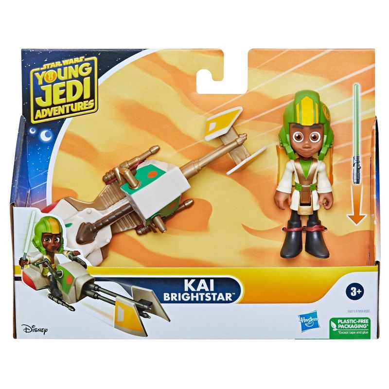 Star Wars Young Jedi Kai Brightstar and Bike Vehicle Set
