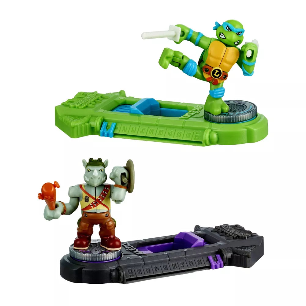 Akedo Teenage Mutant Ninja Turtles Leonardo vs Rocksteady Set