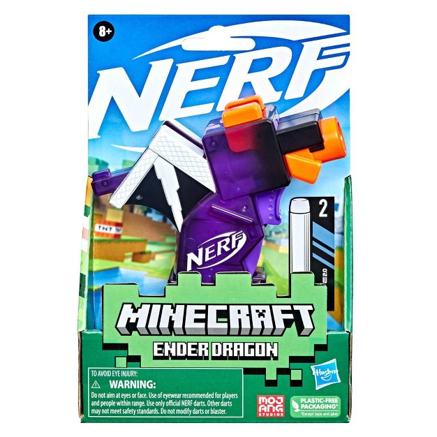 NERF MicroShots Minecraft Ender Dragon Blaster