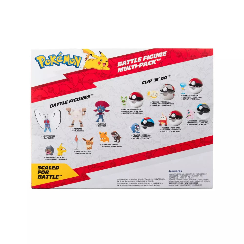 Pokémon Battle Ready Mini Figure Set - 6pk