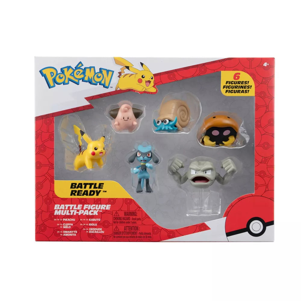 Pokémon Battle Ready Mini Figure Set - 6pk