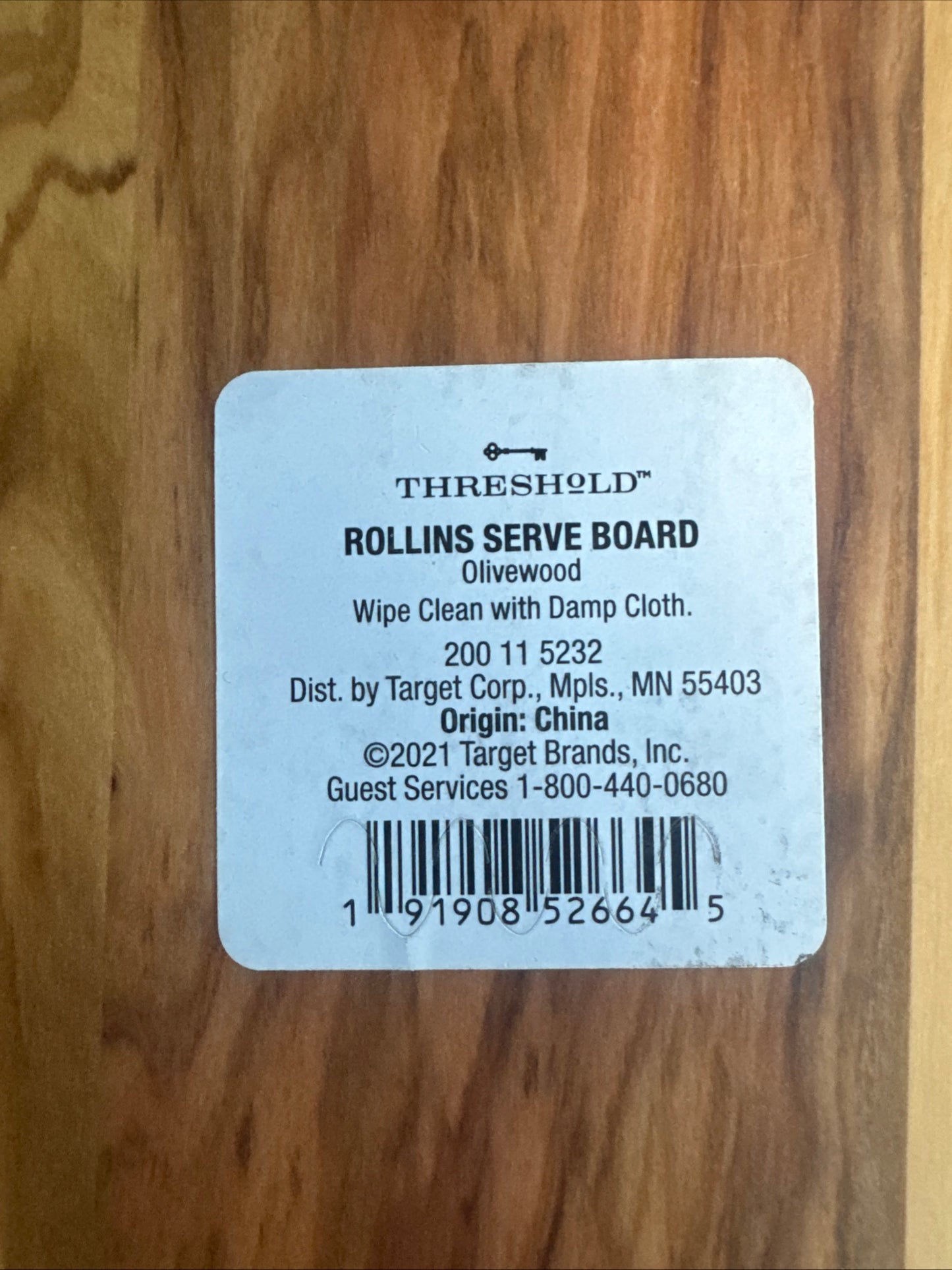 Threshold Cutting board olivewood 12x6