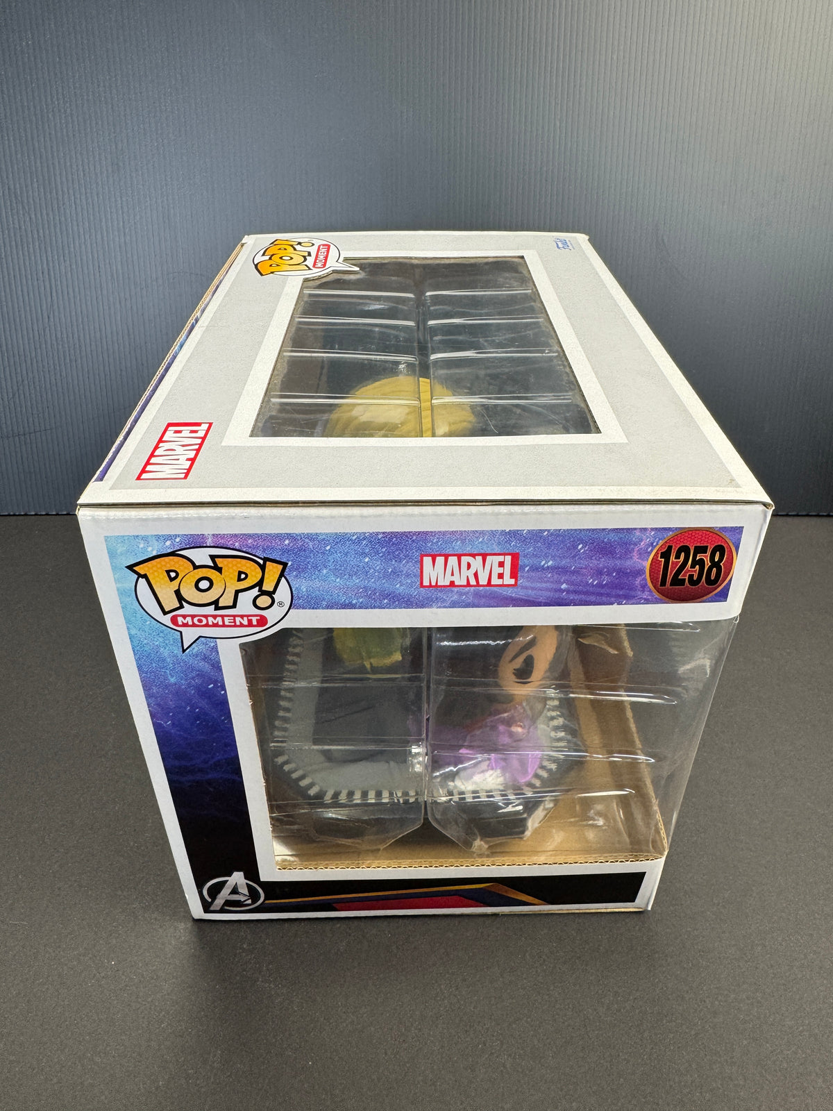 Funko Pop! Moment - number 1258 Miss Marvel, Captain Marvel, Photon 3 character Display