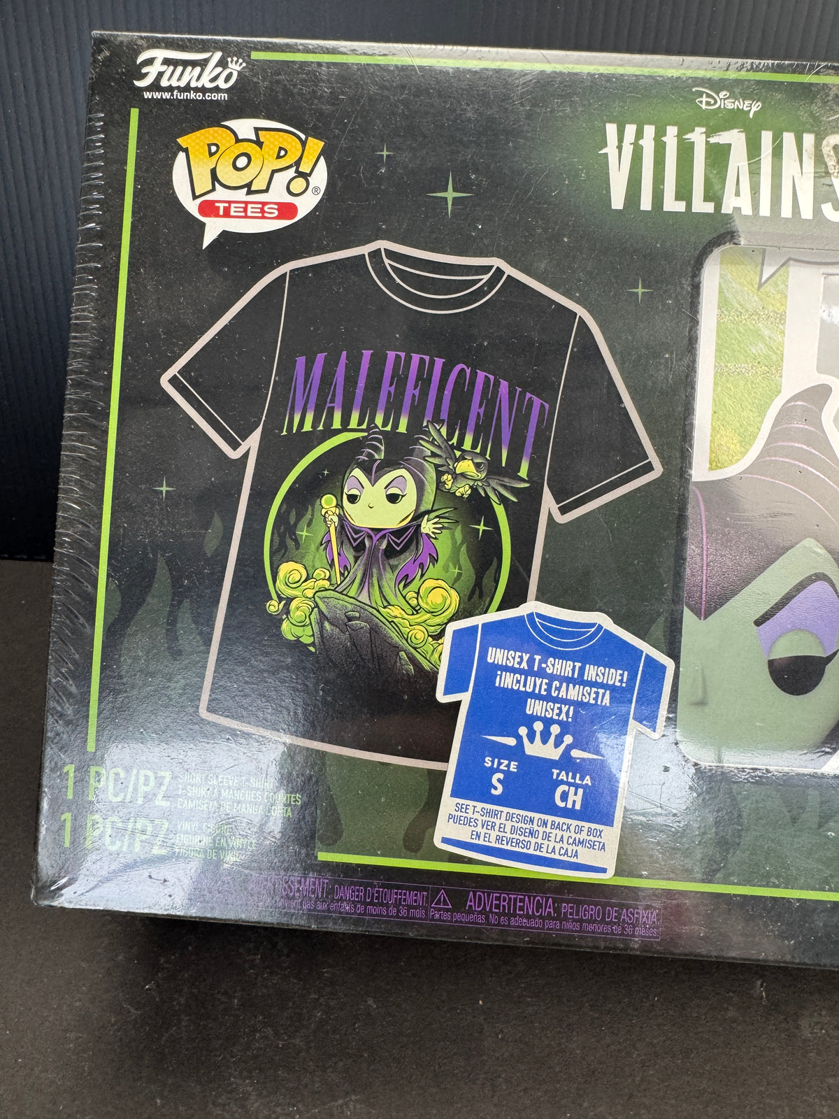 Funko Pop! Tees Disney villains maleficent small size tee