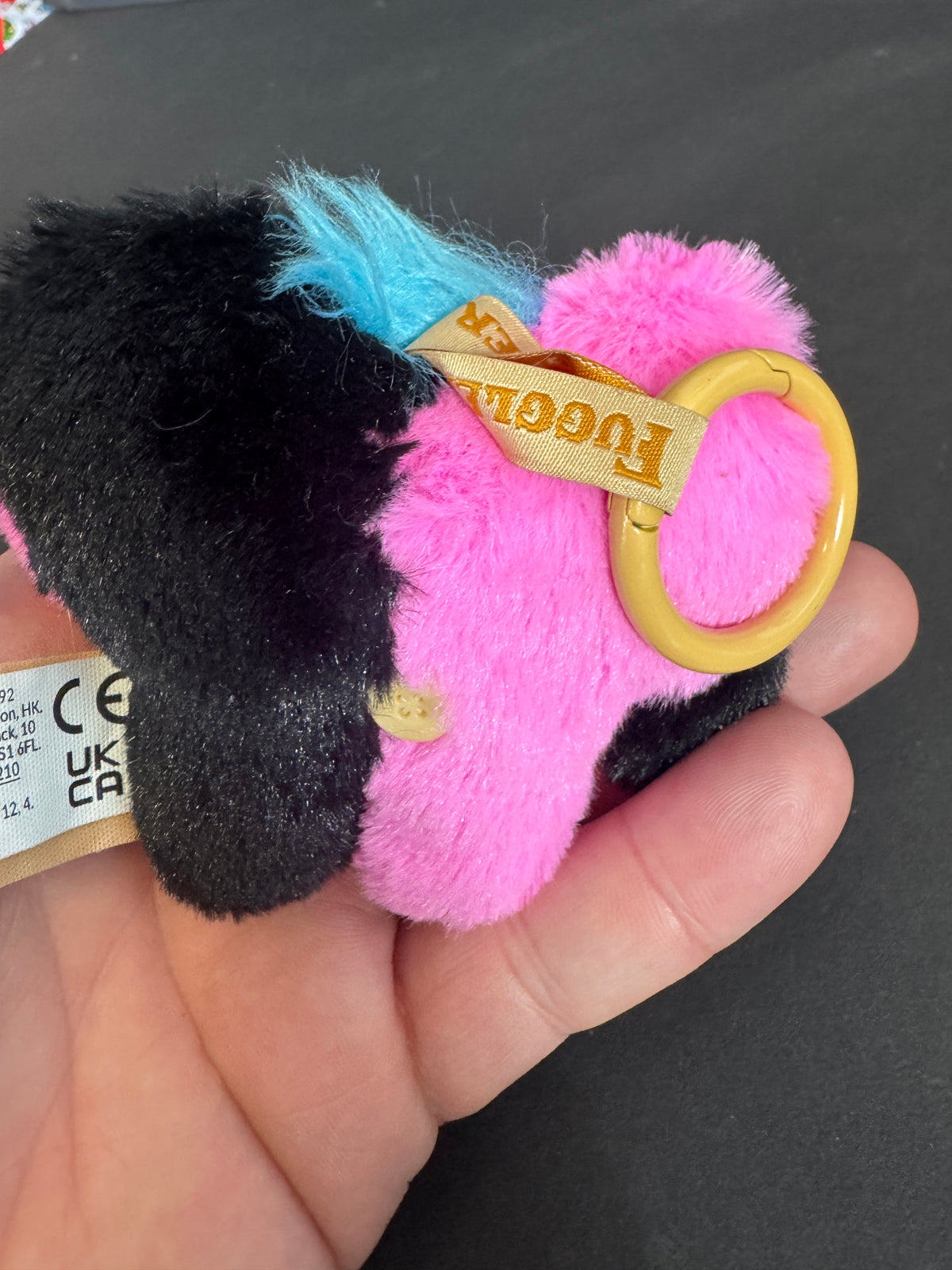 026 - Fuggler Baby Pinkles Keyring Valentine Day Funny Ugly Monster Zuru Plush bag clip