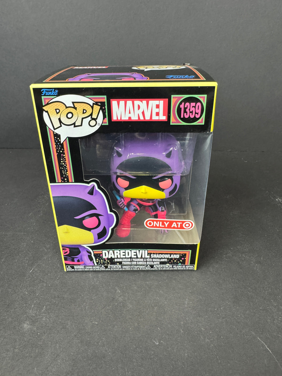 Funko Pop! Marvel Daredevil Shadowland #1359 Black Light Target Exclusive