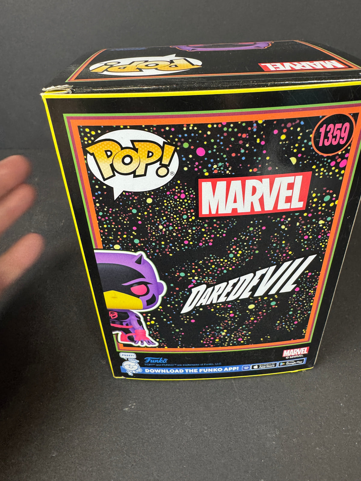Funko Pop! Marvel Daredevil Shadowland #1359 Black Light Target Exclusive