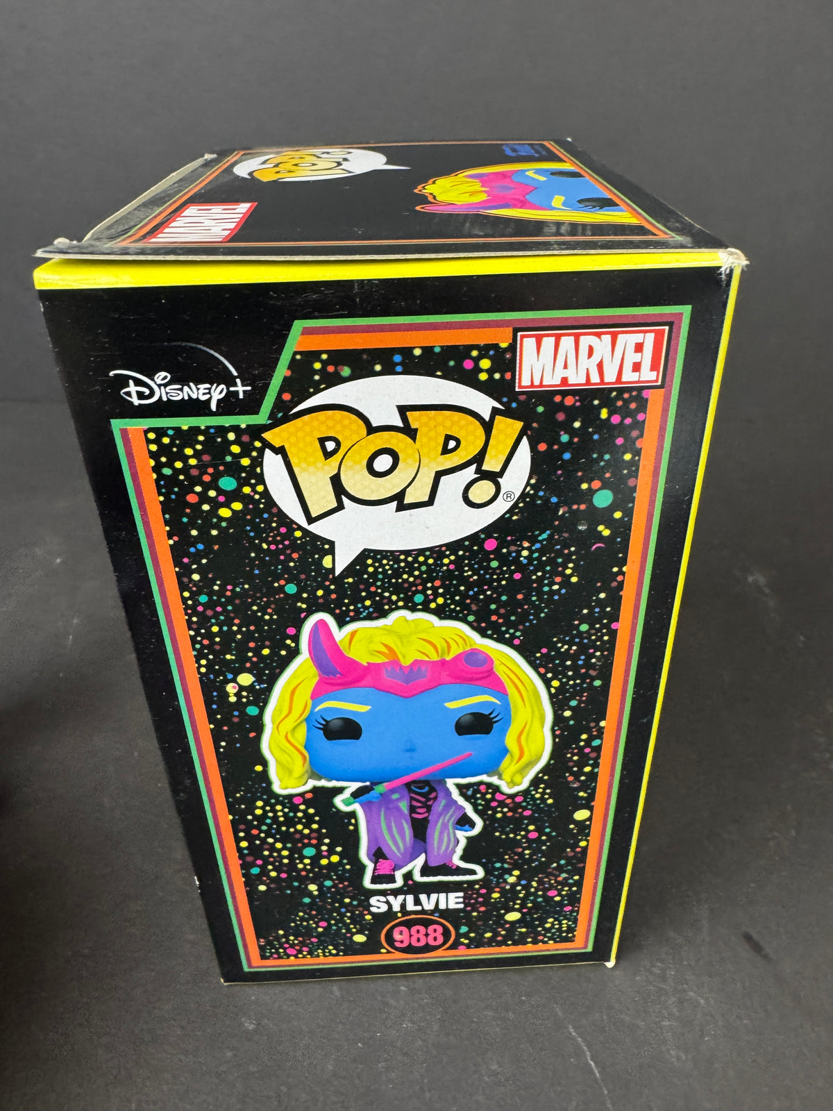 Funko POP Loki #988 Sylvie Blacklight Target Exclusive Figure with Box Defects